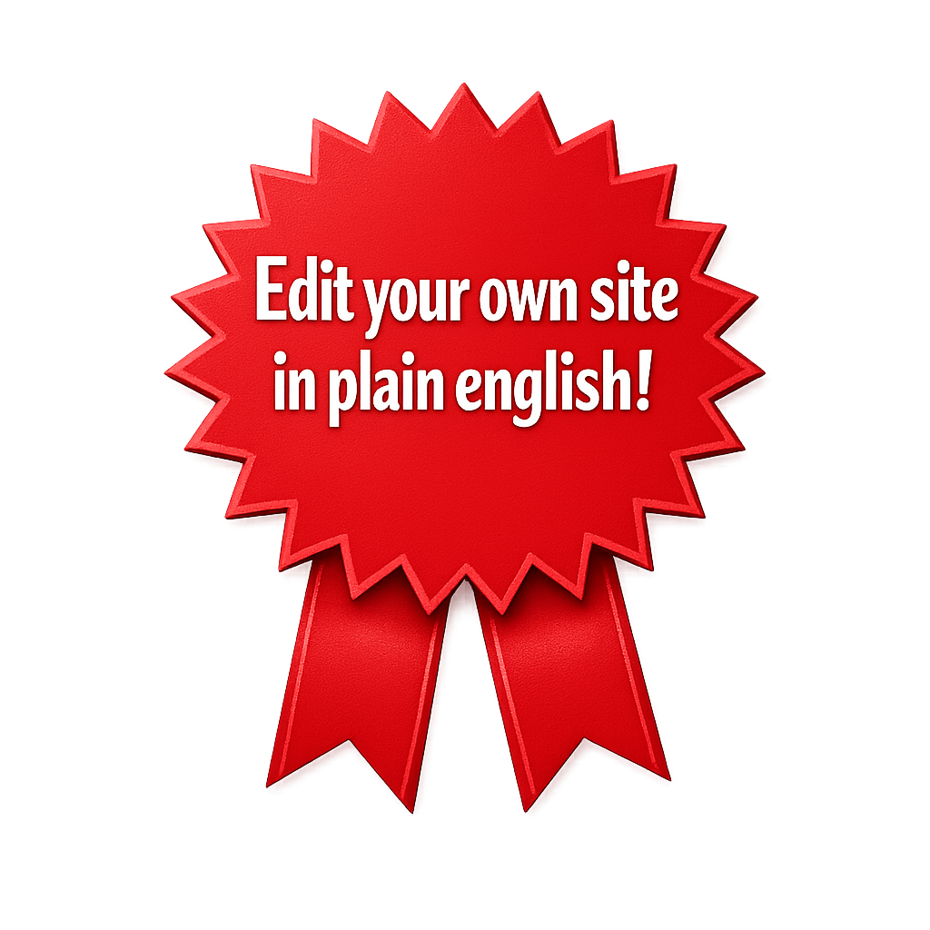 Edit your own site in plain english!